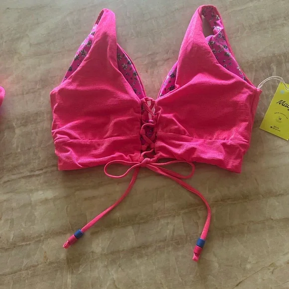 Maaji Pink Triangle Bikini Swimwear - Picture 2 of 5